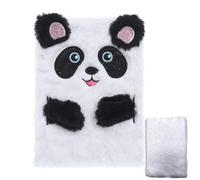 Vriusi Carnet de notes en peluche | Adorable agenda en peluche douce sur le thème des animaux pour enfants | Organiseur créatif pour écrire des idées et faire des dessins, carnet portable en peluche