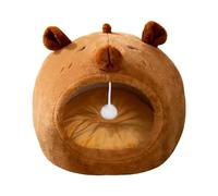 Vriusi Cat Cave Bed, Capybara Design Bed, Cozy Puppy Sleeping Bed, Winter Warm Cave Bed, Indoor Cat Bed, Small Pet Cave, Plush Pet Bed, Cute Cat Sleeping Nest, Soft Puppy Bed