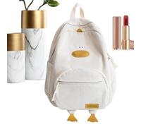Vriusi Cute Animal Backpack | Cartoon Duck-Shaped Soft Backpack | Large Capacity Kids Schoolbag With Multiple Pockets For Children And Students, Fun And Functional Design, Fun Animal School Bag,