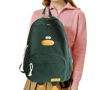 Vriusi Cute Animal Backpack | Cartoon Duck-Shaped Soft Backpack | Large Capacity Kids Schoolbag With Multiple Pockets For Children And Students, Fun And Functional Design, Fun Animal School Bag, vert,