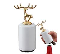 Vriusi Décapsuleur automatique, décapsuleur électrique, décapsuleur en forme d'élan en acier inoxydable, ouvre-boîte magnétique, ouvre-bouteille de bar, ouvre-bouteille élégant, électrique portable