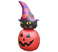 Vriusi Fantôme d'halloween Gonflable | Décoration d'halloween en Forme de et Chat | Décorations d'halloween gonflables pour Halloween effrayantes Décoration de Cour Lumineuse à Del Idées de