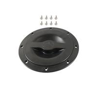 Vriusi Housse de Trappe de Kayak | Couvercles Ronds de 15,2 cm | Kit de de Pont avec Sac de Rangement, kit de Trappe de Kayak Noir pour Kayak, Yacht, pêche