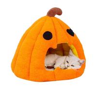Vriusi Lit pour Chat, lit Chaud pour Chat endormi, Coussin Amovible, Tente pour Chat Semi-fermée, Grotte Douce et Mignonne, Maison pour Chat, lit pour Animal Domestique avec