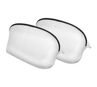 Vriusi Mesh Shoe Wash Bag, Shoe Washing Bag, Fine Mesh Belt for Washing Shoes, Mesh Shoe Bag with Zipper, 2 x Reusable Zipper Soft Laundry Bag for Any Shoe, Perfect to Use at Home, 2 Pack White Shoe