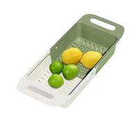 Vriusi Passoire extensible pour évier | Passoire de cuisine extensible | Plateau de lavage de fruits, grande capacité, rinceur de légumes pour l'extérieur et le camping