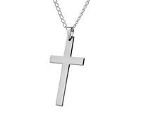 Vriusi Pendentif chrétien pour homme - Pendentifs chrétiens en acier inoxydable antirouille | Accessoires pour homme imputrescible - Pendentif bible hip-pop pour homme, Refer to description, Acier