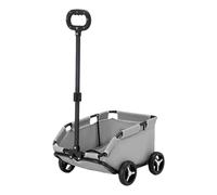 Vriusi Pet Carriage Dog Stroller, Small Pram, Lightweight Pet Stroller, Folding Strollers with Storage Basket LightPink/Gray/Black Suitable for Dogs and Cats Traveling