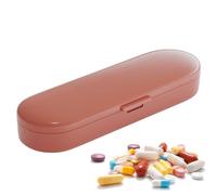 Vriusi Pilulier magnétique - Petite boîte à médicaments | Conteneur de voyage pilulier un pilulier quotidien pour médicaments comprimés conteneur pour suppléments