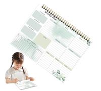 Vriusi Planificateur hebdomadaire - Planificateur chic déchirable à faire, carnet de planification hebdomadaire A4, suivi des tâches quotidiennes et des habitudes, carnet de notes pour l'université