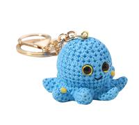 Vriusi Porte-clés en forme de pieuvre, porte-clés en résine en forme de pieuvre, adorable pendentif de sac à dos en résine, porte-clés élégant en forme d'animal marin, porte-clés pendentif pieuvre