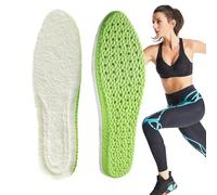 Vriusi Semelles intérieures extra épaisses | Semelles intérieures en laine à fourrure avec extrait d'armoise - Inserts de chaussures épais et respirants, semelles confortables pour homme, femme