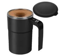 Vriusi Tasse à mélange électrique, tasse à café automatique, tasse à mélanger rechargeable, mélangeur avec batterie rechargeable, écran LCD et mélangeur électrique pour café et lait (1 pièce)