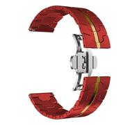 VRKRTVBLB Bracelet de montre en métal en acier inoxydable 20 mm 22 mm Bracelet universel à boucle déployante for hommes et femmes(Red gold,22mm)