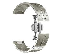 VRKRTVBLB Bracelet de montre en métal en acier inoxydable 20 mm 22 mm Bracelet universel à boucle déployante for hommes et femmes(Tianium color,22mm)