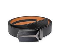 VRLEGEND Ceinture Homme, Ceinture Automatique Homme à Cliquet 35mm de Largeur avec Boîte Cadeau (Noir, Réglable 140CM)