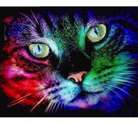 VRLMUOTF Kit Diamond Painting Complet Chat Animaux 40X60Cm Pour Les Anniversaires Et Les Vacances Cadeau Parfait 5D Diy Diamond Painting Kits Pour Enfants Et Adultes