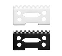 VRMETA Lames de rechange en céramique pour tondeuse à cheveux professionnelle, 2 trous de précision réglables pour tondeuse Wahl, Wahl 5-Star Senior, Magic Clip