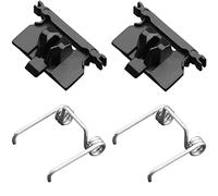 VRMETA Lot de 4 tondeuses à cheveux à monter soi-même, accessoires de tension et de came à tête oscillante, bloc de guidage en plastique pour langue Wahl Magic Clip 8148/8504/8591/1919 (2 + 2 noirs)