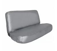 Vroelos Housse de siège de banc en cuir synthétique de grande taille - Housse universelle pour banquette avant de camion - Pour banquette avant - Pour Chevy/Ford/Dodge, etc. (gris)