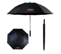 Vroom Vroom Pro AudiSport Parapluie de golf automatique coupe-vent de qualité supérieure pour les propriétaires de TT, Q5, Q7, A3, S8, accessoires Audi, Noir