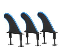 Vroomoto Ailerons de Planche de Surf Souples, 3 Pièces, Accessoires Remplacement Durables 4.5 Pouces pour Longboard (Tapez 2)