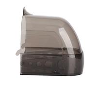 Vroomoto Baignoire pour Oiseaux Boîte de Bain pour Oiseaux Maison de Bain Boîte d'alimentation Multifonction en Plastique épaissi Gris Noir avec Boucle Tiroir Inférieur