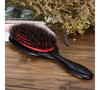 Vroomoto Brosse à Cheveux en Poils de Sanglier, Mini Palette Ovale | Épingles en Nylon, Poignée en ABS, Peigne de Massage du Cuir Chevelu, Outil de Coiffure Portable, Usage en Salon et à la