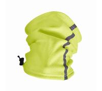 Vroomoto Cache-Cou Écharpe D'hiver Cache-Cou Thermique en Polaire Réfléchissant Réglable avec Cordon de Serrage Chapeau pour Le Cyclisme Randonnée Ski Snowboard (Vert Fluo)