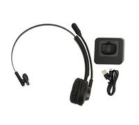 Vroomoto Casque Téléphonique Casque d'affaires sans Fil Microphone Rotatif à Une Seule Oreille 5.0 Temps de Conversation de 17 Heures avec Base Chargement pour Le Travail à