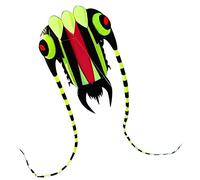 Vroomoto Cerf-Volant Parafoil sans Cadre, Souple, 85 X 88 Cm, Corde de | Tissu Polyester 210T, Design Pliable, Jeux de Plein Air Plage et Prairie, Enfants et Adultes, Sac de Rangement