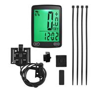 Vroomoto Compteur de Vitesse de Vélo, Compteur Kilométrique, Vitesse Vélo, Rétroéclairage LED, Calories, Affichage la Température avec Fil ou sans Fil pour (Filaire)