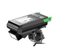 Vroomoto Compteur de Vitesse de Vélo, Ordinateur Vélo, Compteur Vitesse Cycle, Rechargeable par USB, 450 LM, LCD, Klaxon Phare, étanche avec 5 Sons (Verte)