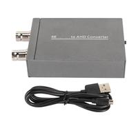 Vroomoto Convertisseur 1x2 vers AHD Adaptateur vers AHD 1 Entrée 2 Sorties Sortie de Boucle de Conversion Coaxiale 4K 1080P 720P Commutable avec Image Claire pour Système Caméra