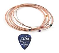 Vroomoto Kit de 6 Cordes de Guitare Acoustique, Cordes Rechange en Acier, Accessoires pour Débutants, Pièces D'instrument Musique pour Guitares 6 (CP-1048)