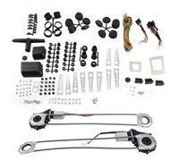 Vroomoto Kit de Conversion de Vitre électrique Régulateur Lève-vitre électrique Convertisseur Fenêtre DC12V 2 Portes Ajustement Universel avec Protection contre les Surcharges