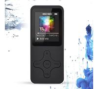 Vroomoto Lecteur MP3 portable avec casque, son stéréo, carte mémoire 64 Go, écran LCD de 1,77", BT3.0, rechargeable par USB, lecteur de musique pour l'extérieur, le sport et les voyages (type 1)