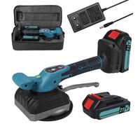 Vroomoto Machine de Nivellement de Vibrations Carrelage, Outil Pose Carrelage Mural à capacité Charge élevée avec Ventouse élargie pour les Projets Rénovation (UE,)