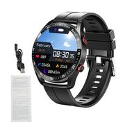 Vroomoto Montre Intelligente 200 MAh, 3 à 5 Jours de Travail, Montre D'appel Fitness BT de 1,52 Pouces, Plus 100 Modes Sportifs, écran coloré Entièrement Tactile, pour iOS 9.0 et (Silicone Noir)