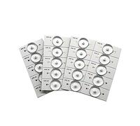 Vroomoto Perles de Lampe SMD 3 V, Perles de Lampe LED SMD, Filtre Lentille Optique, Rétroéclairage LED Blanc, 20 Pièces, 50 Pièces, 100, Fil 2 M avec n'importe (20)