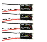 Vroomoto Pièce de Rechange pour Multicopter Esc sans Balais 20A 2-4S Opto | Finition Noire, Entrée LiPo 2-4S, Courant 20A, Micrologiciel BLHeli-S, Multishot OneShot125 OneShot42, Pièce Multirotor