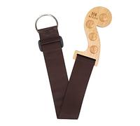 Vroomoto Sangle Réglable pour Violoncelle, Ceinture Antidérapante en Nylon, Support en Bois, Accessoires pour Instruments de Musique Violoncellistes (Couleur du Bois)