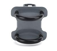 Vroomoto Support de Mât D'antenne, Acier Inoxydable, 30-50 Mm, Parabole V2 | Adaptateur de Plat, Acier Inoxydable, Boîtier en Silicone, Boulons en U Doubles, Rails de Yacht RV, Poteaux Verticaux