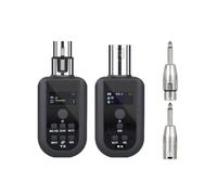 Vroomoto Système de Microphone sans Fil Émetteur et Récepteur de Micro sans Fil Émetteur et Récepteur XLR 2,4 G 20 Canaux Portée 164 Pieds avec Réduction du Bruit Volume
