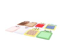 Vroomoto Tapis de Sol Sensoriel Dalles de Sol Tactiles Tapis d'activité Sensorielle 8 Pièces Texture Animale en Peluche Jouets Sensoriels Ensemble Interactif Connectable Intérieur