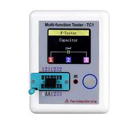 Vroomoto Testeur de Transistor Testeur de Composants Compteur Multifonction Écran Couleur rétro-éclairé TFT Calibrage Automatique Décodage IR Détecteur Batterie MOSFET Triac avec