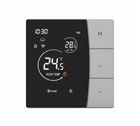 Vroomoto Thermostat Intelligent, Contrôleur de Température Programmable, Affichage Numérique, écran Tactile, Contrôle du Chauffage électrique 16A, Régulateur de Température Domestique