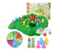 Vroomoto Tortue Hare Jeux de société Bunny Trap Game Hare Trap Game Interactif Éducatif Multijoueur Jeu de société Pensée Critique Stratégie Jouet avec des Personnages Lapin Mignons
