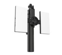 Vroomoto Trépied de Téléphone Magnétique avec Télécommande Selfie Stick Trépied Magnétique Selfie Stick 1,7 M Extensible à 720° Réglable Double Lumières de Remplissage LED Support Quad
