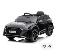 VROOOMY Audi RS6 Voiture électrique Enfant 12V avec télécommande, Noir